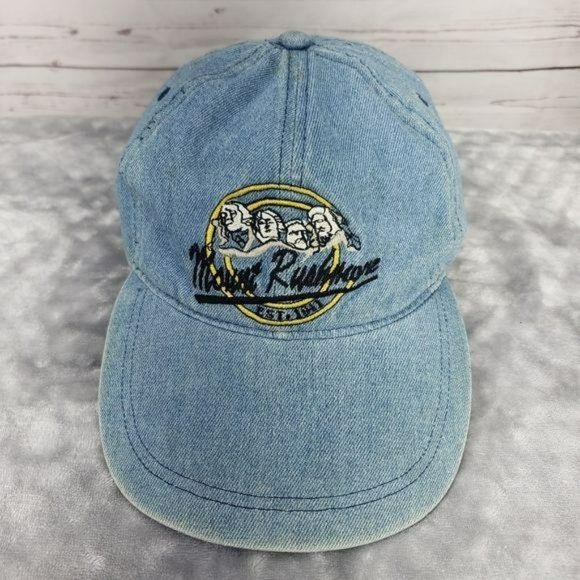 Mount Rushmore Vintage Light Denim Buckle Cap - Picture 1 of 14